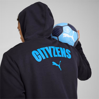 Manchester City hanorac de bărbați cu glugă Casuals navy