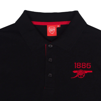 FC Arsenal tricou polo Contrast black