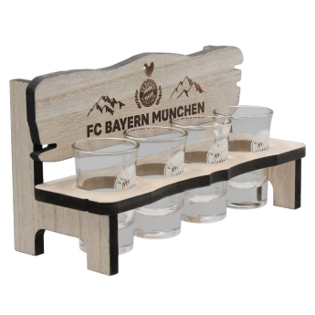 Bayern München pahar țuică stand with motifs 4 pack