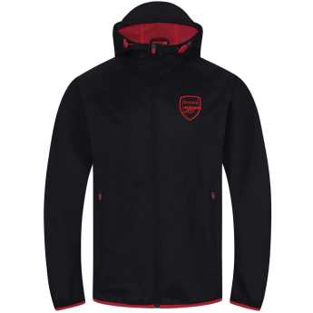 FC Arsenal geacă de bărbați cu glugă Shower black