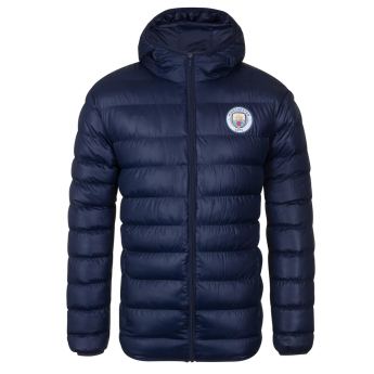 Manchester City geacă de bărbați cu glugă Winter navy