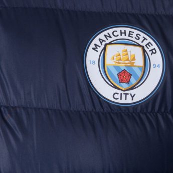 Manchester City geacă de bărbați cu glugă Winter navy