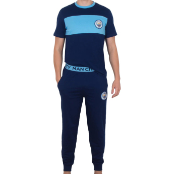 Manchester City pijamale de bărbați Long Stripe