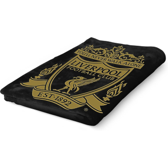FC Liverpool pătură de lână Gold Black