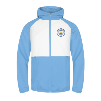 Manchester City geacă de bărbați cu glugă Shower white