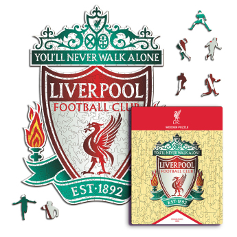 FC Liverpool puzzle din lemn Crest 150 ks