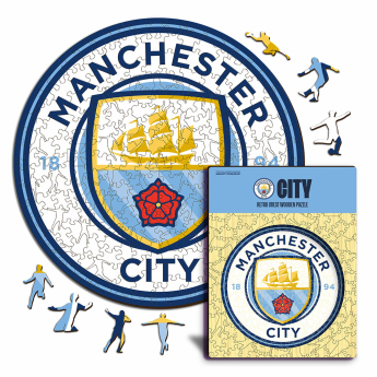Manchester City puzzle din lemn Crest 150 pcs