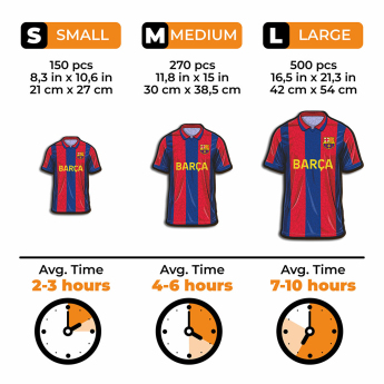 FC Barcelona puzzle din lemn Jersey 150 pcs