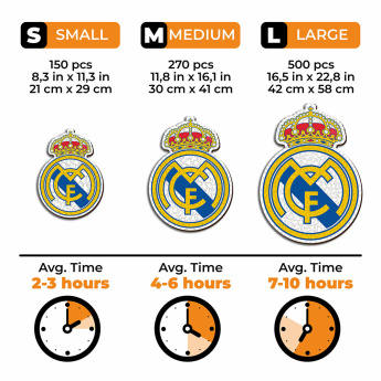 Real Madrid puzzle din lemn Crest 270 pcs