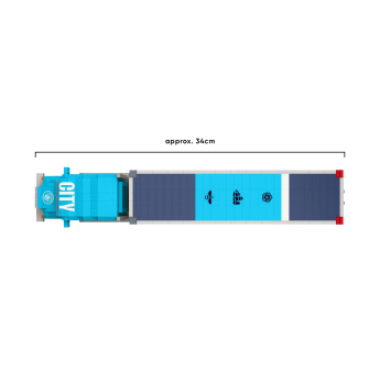 Manchester City set de construcție Truck 1418 pcs