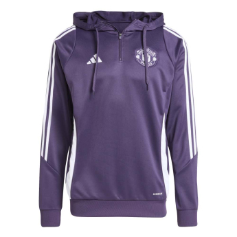 Manchester United hanorac de bărbați cu glugă Track purple