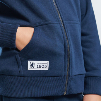 FC Chelsea hanorac cu glugă pentru copii Full Zip navy