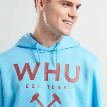West Ham United hanorac de bărbați cu glugă Logo blue