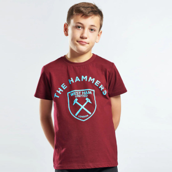 West Ham United tricou de copii Graphic claret