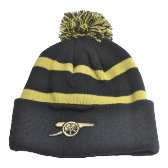 FC Arsenal căciulă de iarnă Bobble Stripe gold