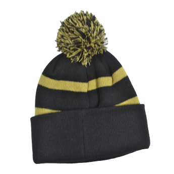 FC Arsenal căciulă de iarnă Bobble Stripe gold