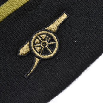 FC Arsenal căciulă de iarnă Bobble Stripe gold