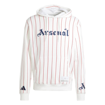 FC Arsenal hanorac de bărbați cu glugă US Pack white
