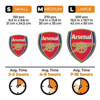 FC Arsenal puzzle din lemn Crest 270 pcs