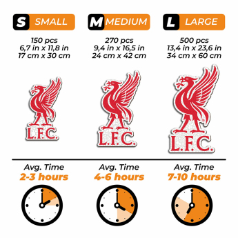 FC Liverpool puzzle din lemn Liver Bird 150 pcs