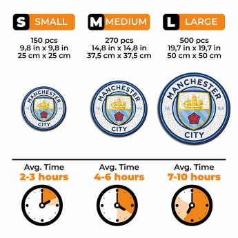 Manchester City puzzle din lemn Crest 270 pcs