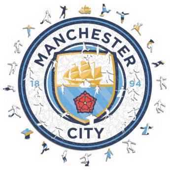 Manchester City puzzle din lemn Crest 500 pcs