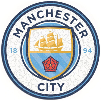 Manchester City puzzle din lemn Crest 500 pcs