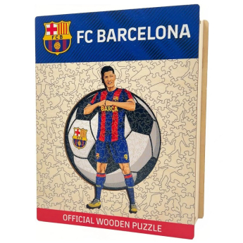 FC Barcelona puzzle din lemn Lewandowski 270 pcs