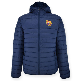 FC Barcelona geacă de iarnă cu gluga pentru copii Padded navy