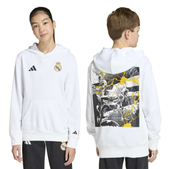 Real Madrid hanorac cu glugă pentru copii Avengers white