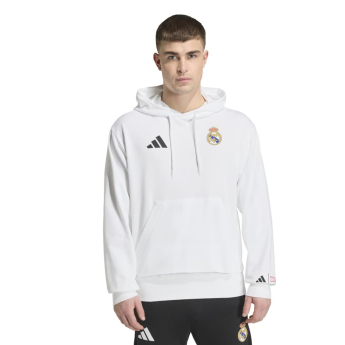 Real Madrid hanorac de bărbați cu glugă Avengers white