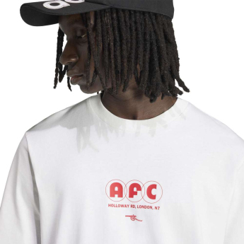 FC Arsenal tricou de bărbați Seasonal Graphic white