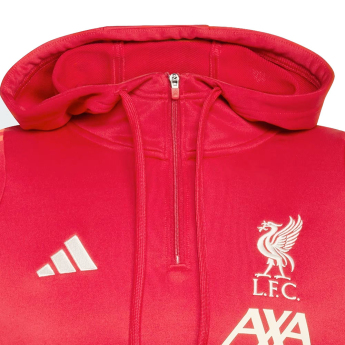 FC Liverpool hanorac de bărbați cu glugă Track red