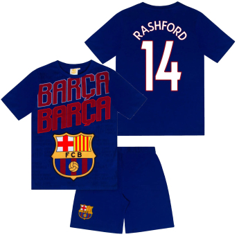 FC Barcelona pijamale de copii Short Rashford