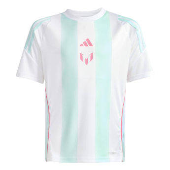 Lionel Messi tricou de fotbal pentru copii MESSI Stripe white