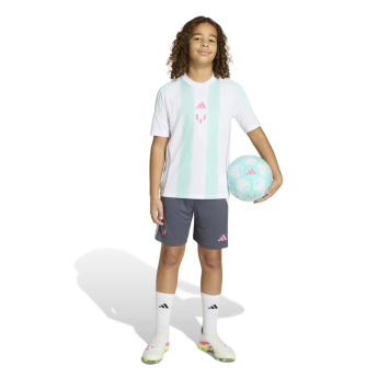 Lionel Messi tricou de fotbal pentru copii MESSI Stripe white
