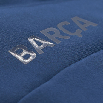 FC Barcelona geacă de bărbați cu glugă Softshell navy light