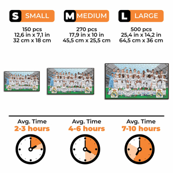 Real Madrid puzzle din lemn 25/26 Team 500 pcs