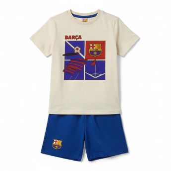 FC Barcelona pijamale de copii Short beige