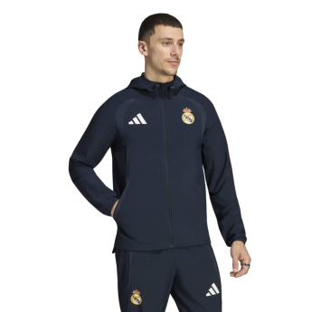 Real Madrid geacă de bărbați Wind Tiro Travel navy