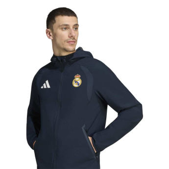 Real Madrid geacă de bărbați Wind Tiro Travel navy