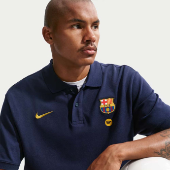 FC Barcelona tricou polo Club Crest navy