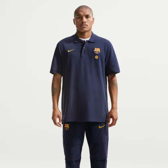 FC Barcelona tricou polo Club Crest navy