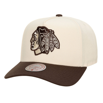 Pánská kšiltovka Chicago Blackhawks NHL Brown and Cream Pro Snapback