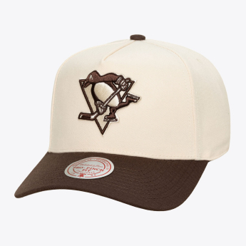 Pánská kšiltovka Pittsburgh Penguins NHL Brown and Cream Pro Snapback