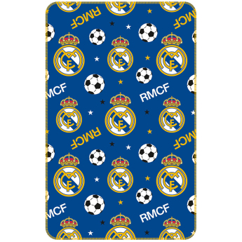Real Madrid pătură de lână blue