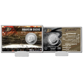Anaheim Ducks monede de colecție History Silver Coin Card Limited Edition od 5000
