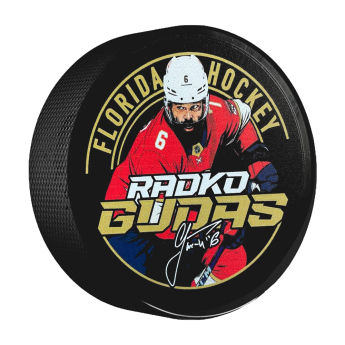 Florida Panthers puc Radko Gudas #6 Florida Hockey Town Exclusive Collection