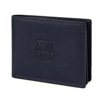 FC Barcelona portofel de piele FC navy