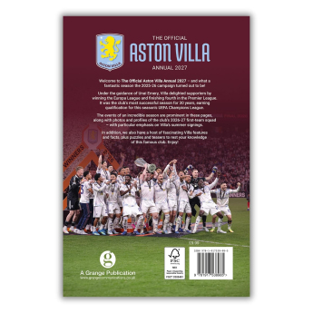 Aston Villa carte Annual 2027